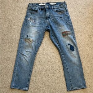 Women’s Pilcro Distressed Blue Jeans